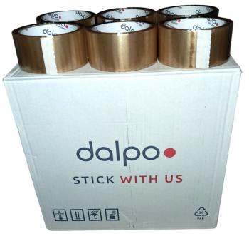 Taśma pakowa  Dalpo transparent solvent 66y 36 rol.